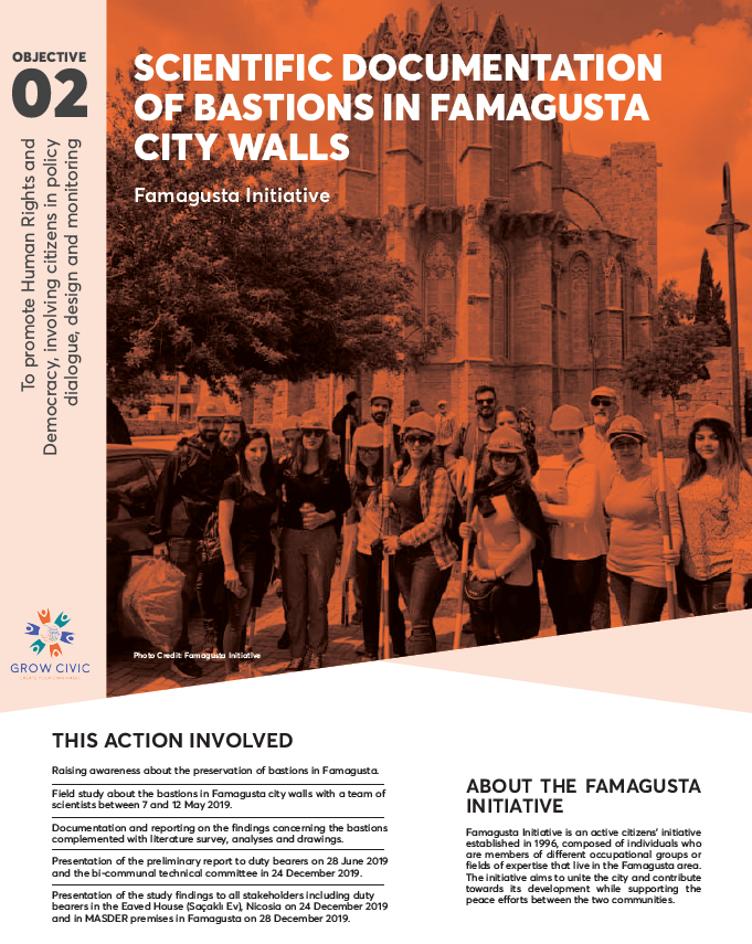 Scientific Documentation of Bastions in Famagusta City Walls