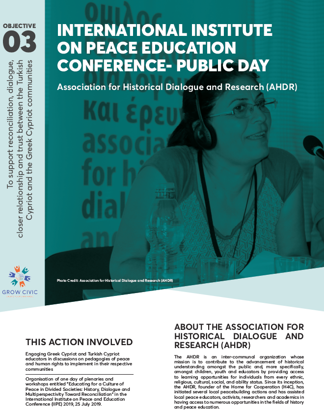 International Institute on Peace Education Conference – Public Day