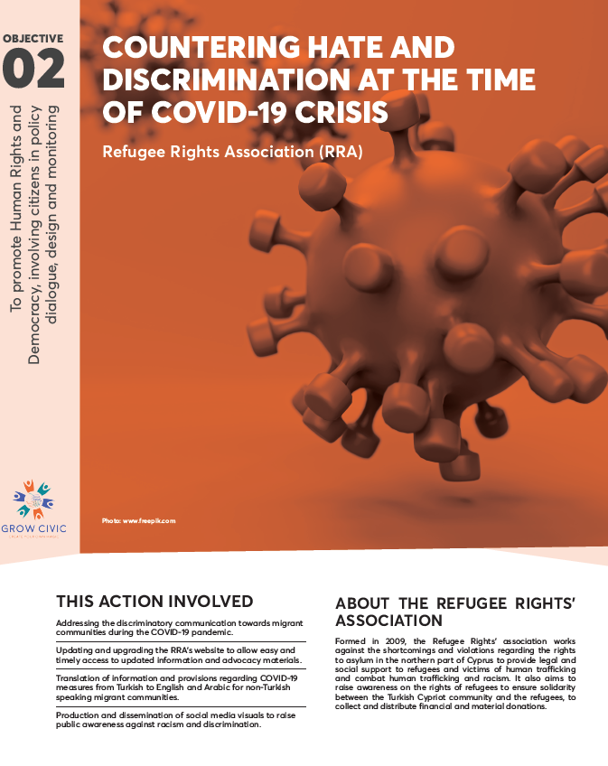 Countering Hate and Discrimination at the Time of Covid-19 Crises