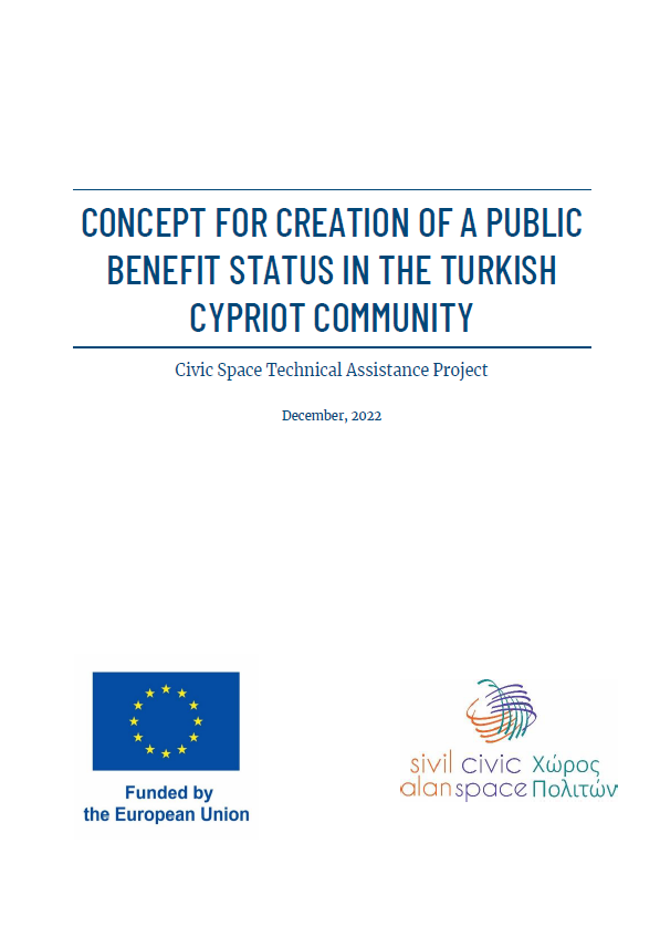 <strong>Concept For Creation of a Public Benefit Status in The Turkish Cypriot Community</strong>