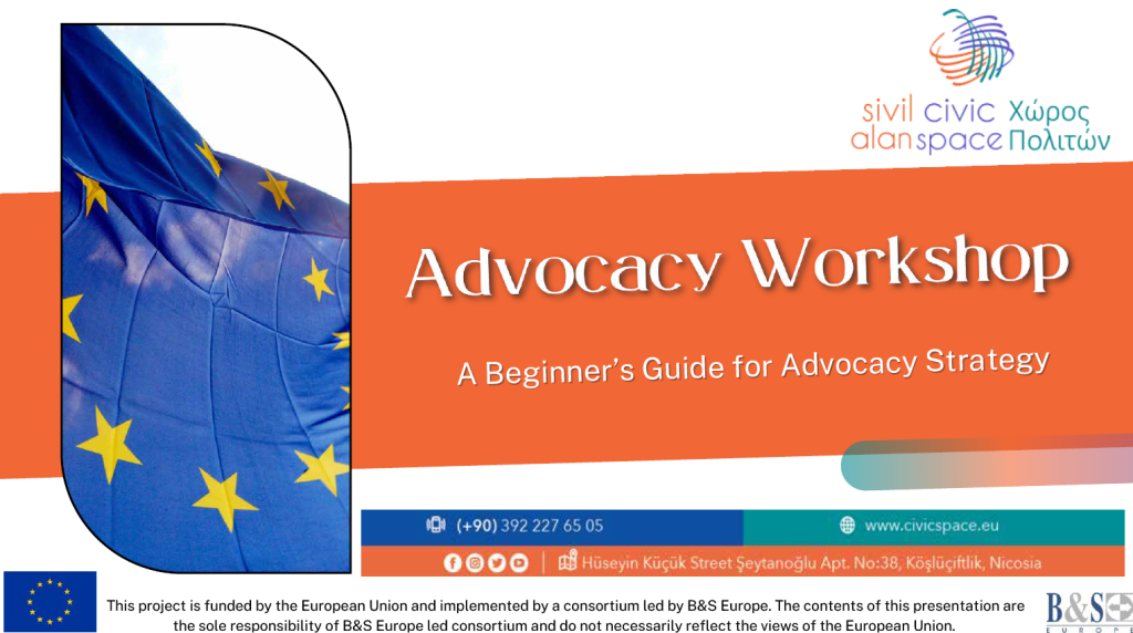 Advocacy Workshop – A Beginner’s Guide for Advocacy Strategy