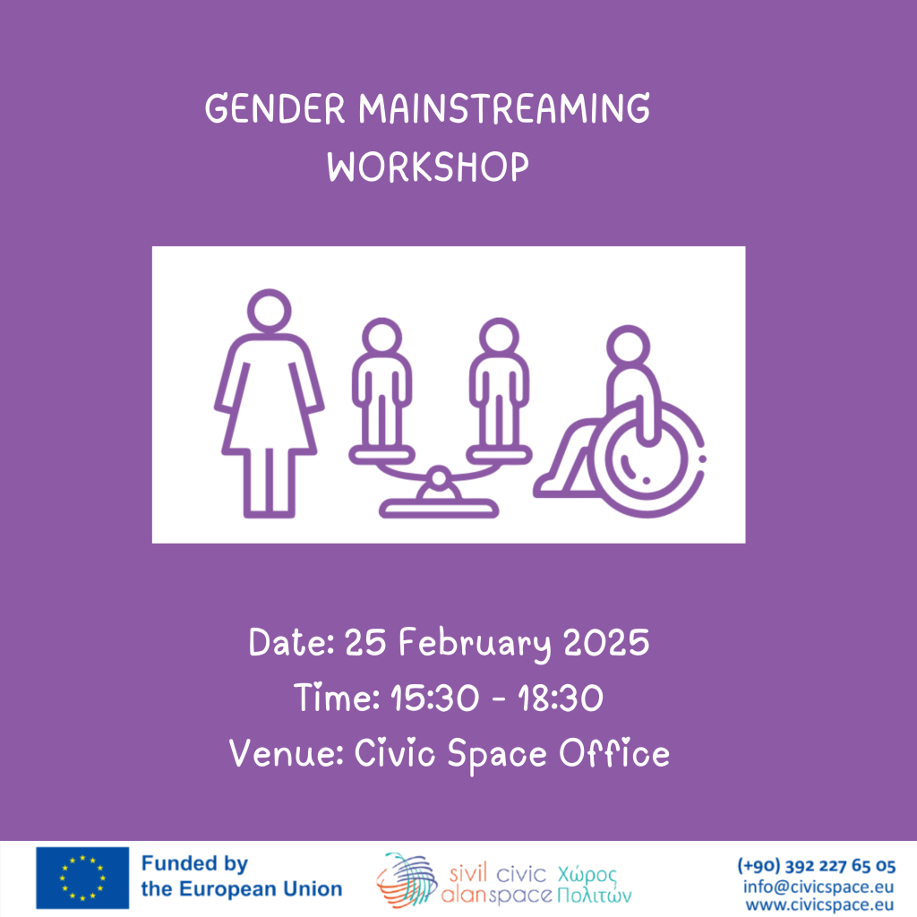 How Can We Promote Gender Equality in Our Organizations? Gender Mainstreaming Workshop