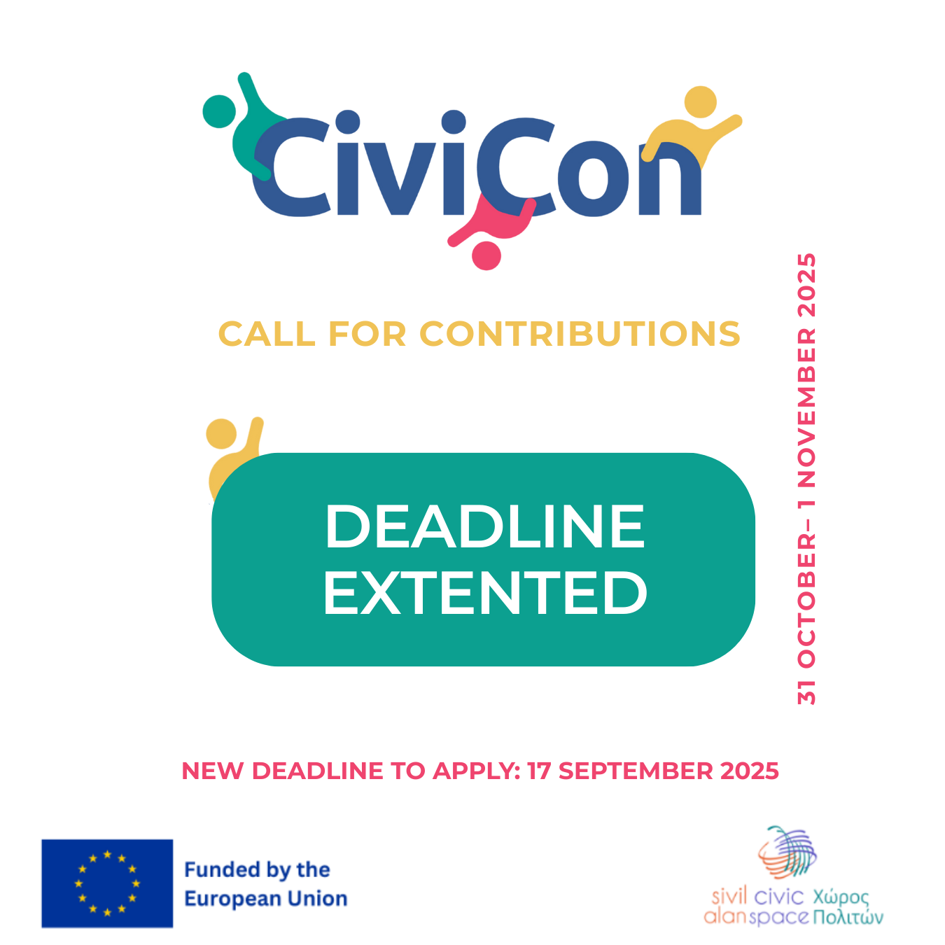 CiviCon:  Call for Contributions Deadline Extended!