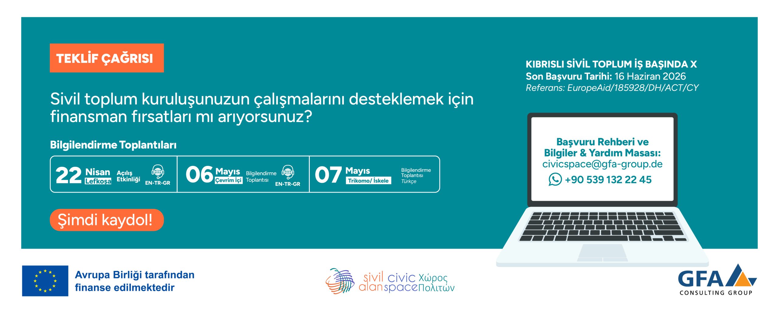 Kıbrıslı Sivil Toplum İş Başında X:   Teklif Çağrısı