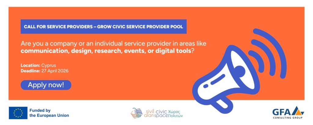Call for Service Providers – Grow Civic Service Provider Pool